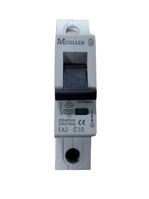 Moeller FAZ-C10 Circuit Breaker 1 Pole 10A