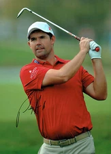 Padraig HARRINGTON Signed Autograph 16x12 GOLF Irish Legend Photo + Dealer COA