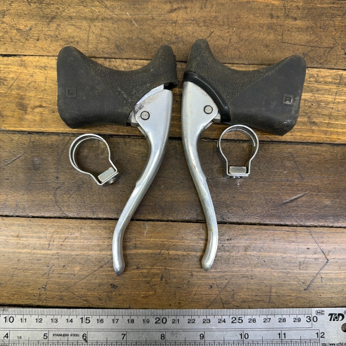 Leviers De Frein Shimano BL-L331 Super SLR - Vintage Blanc - Pour Vélo Route