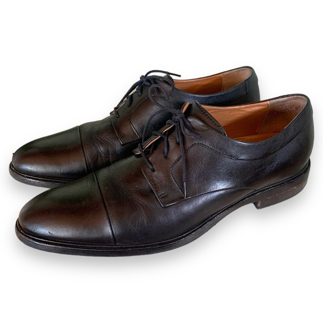 Cole Haan Leather Cap Toe Formal Lace Up Oxfords Mens Size 
