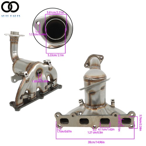 For Jeep Compass Patriot 2.4L 4WD 2007-2017 Catalytic Converter Exhaust Manifold - Picture 5 of 14
