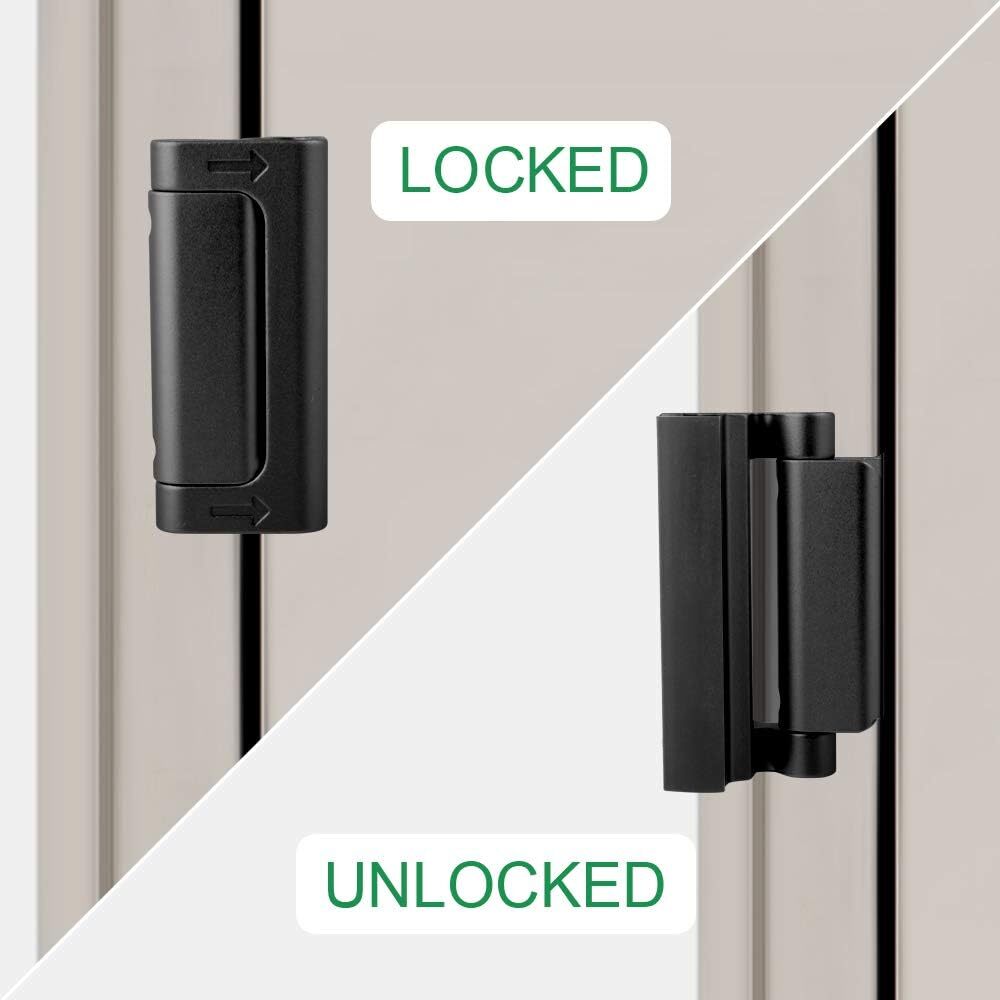 Home Security Door Lock Reinforcement � Childproof, 3" Stop, 800 lbs