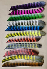 Trueflight Feathers - Full Length Barred - Dozen count
