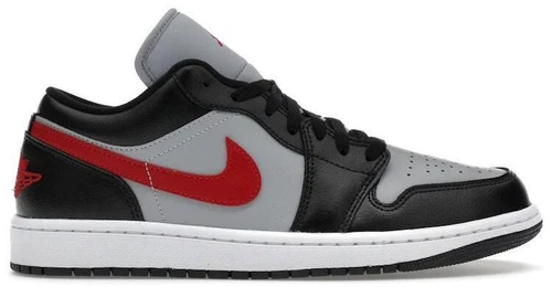Jordan 1 Low Wolf Grey Gym Red W