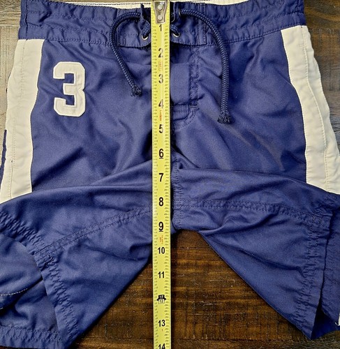 Ralph Lauren Polo BIG PONY Polyester BLUE Boys Size 6 Swim Trunks - Picture 15 of 17