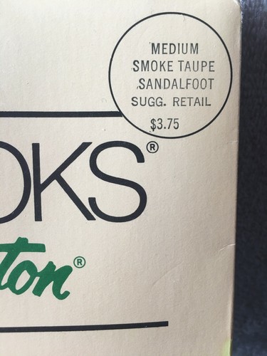 Vintage Leg Looks by Burlington Pantyhose Medium Smoke Taupe Tummy Hip Control - Picture 2 of 5