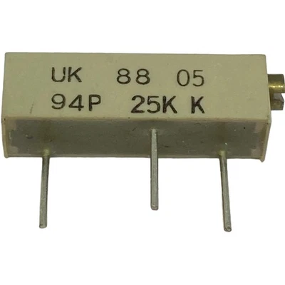 25Kohm 25K Trimmer Potentiometer 94P25K Allen Bradley - Image 1 of 2
