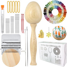 Darning Egg, Mini Darning Loom, Darning Egg Weaving Tool Set with Small Weavi...