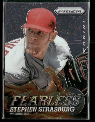 2013 Panini Prizm Stephen Strasburg Fearless #F17 Washington Nationals