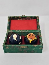 CHINESE HEALTH EXERCISE STRESS BAODING BALLS RELAXATION THERAPY sun stars moon