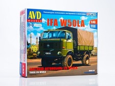 IFA W50LA LKW mit Segel - Modell KIT AVD 1:43