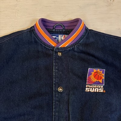 RARE Vintage 90s NBA Starter Phoenix Suns Denim Basketball Jacket