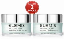 Image of 2x Elemis Pro-Collagen Marine Cream SPF30 Anti-wrinkle Day Cream (Total 100ml)