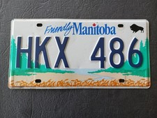 2005 Friendly Manitoba Canada License Plate HKX 486