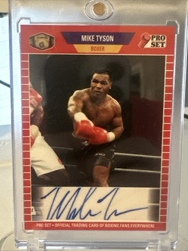 2021 Leaf Pro Set Championship Autographs Mike Tyson #PSA-MT1 Auto