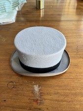 Top Hat. Grey. Size 62. 100% Wool. Made In England By Christy’s