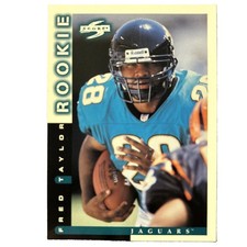 Fred Taylor 1998 Score Pinnacle NFL Rookie Card RC 242 Jaguars. rookie card picture