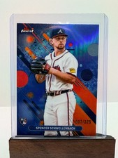 2025 Topps Finest Rookie Blue Refractor /200 Spencer Schwellenbach #43 (RC)