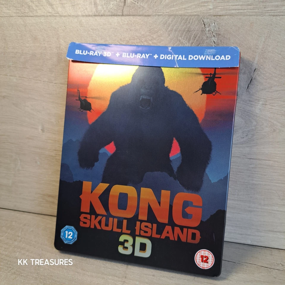 Kong Skull Island 3D Blu-Ray Steelbook Edition 2 Disc - 3D & Standard - Image 2 of 4