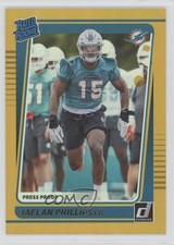 2021 Panini Donruss Rated Rookie Press Proof Premium Jaelan Phillips #336 0br2