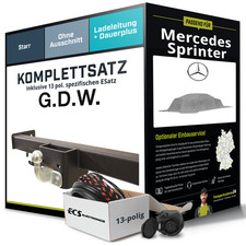 F&uuml;r MERCEDES Sprinter Kombi Anh&auml;ngerkupplung starr +eSatz 13pol 06-18 NEU AHK