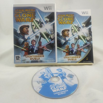 STAR WARS THE CLONE WARS LIGHTSABER DUELS Nintendo Wii Spiel mit Anleitung