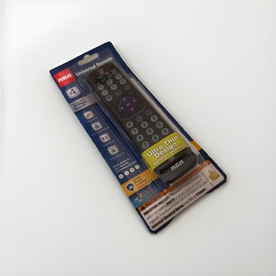 RCA 4-Device Universal Remote Ultra Thin Design   New, Open Box