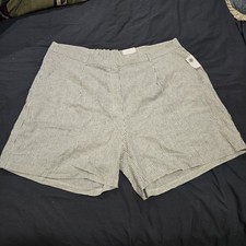 Old Navy Linen Blend Shorts Women's Plus Size 3XL New With Tags High Rise