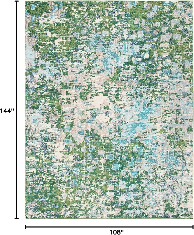 Madison Collection Boho Abstract Rug - Easy Care, Non-Slip - Image 4 of 4