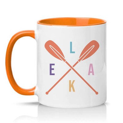 Lake Unisex 11 Unzen Keramiktasse Kajak Lake Life Geschenk