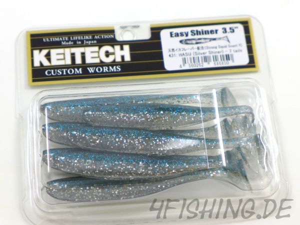 "Keitech Easy Shiner Hasu (Silver Shiner) In 3,5\" - Topgummi Aus Japan"-image