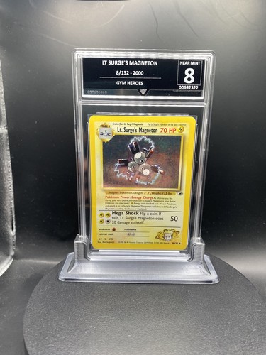 Lt. Surge's Magneton (Unlimited) graded PSA 8 for sale on eBay