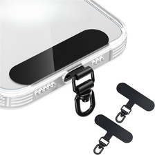 Minimalist 360  Rotatable Phone Tether Tabs 2-Pack   Durable Black