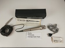Untested Sony ECM-220 Electret Condenser Microphone with Case