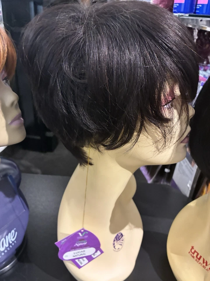 Peluca de cabello humano Vivica a Fox H205V para mujer Pure Stretch Cap Navaja Pixie Foto 2 de 4