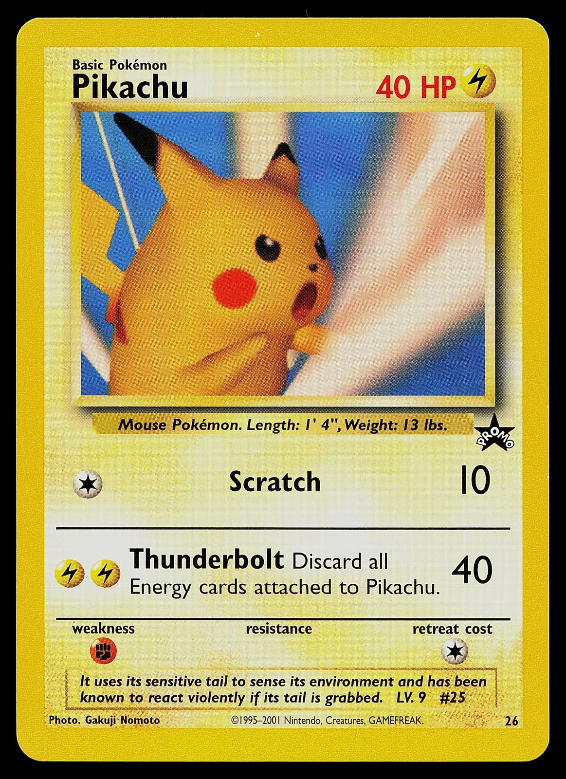 Pokemon Card - Pikachu (SNAP) #26 WoTC Black Star Promo