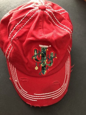 KBETHOS Vintage Distressed Baseball Hat CHRISTMAS Cactus Cap Adjustable One Size