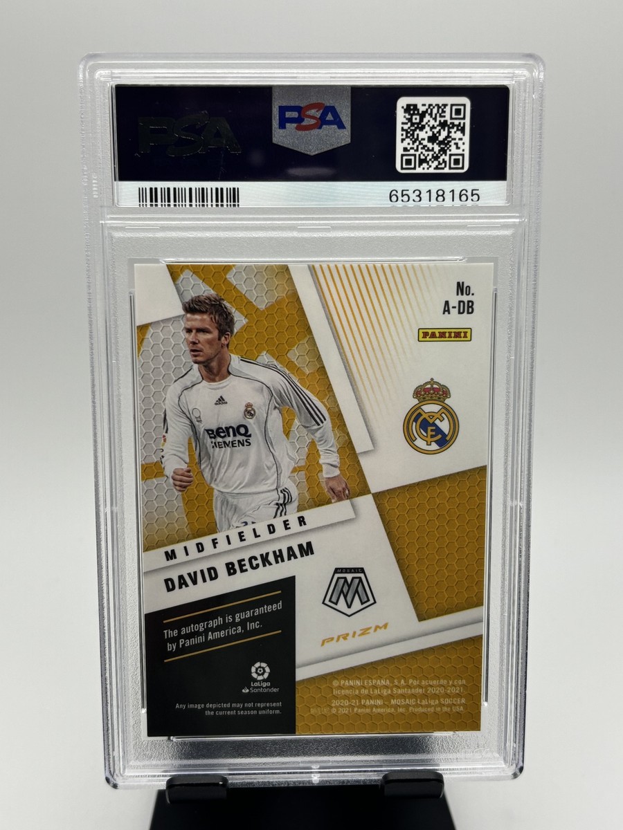 2020 Panini Mosaic La Liga Autographs David Beckham #DB PSA 9 Auto