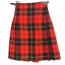Vintage Laird Portch Scotland Wool Tartan Kilt Skirt Plaid Academia Preppy 11/12