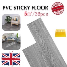 5m² / 36pcs Tiles Thick Self-adhesive PVC Floor Flooring Plank Vinyl Flooring