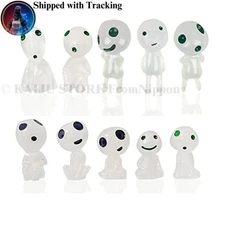 DERAYEE 10-Piece Resin Luminous Wooden Elf Figurines Miniature Ornaments Cute