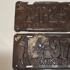1935 Wyoming License Plates 2 Vintage patina 1930’s  — photo 7