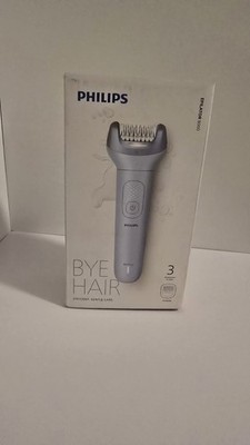 PHILIPS BRE708/00, 3 Aufsätze, Epilierer, Blau