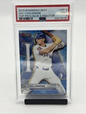 2025 Bowman's Best  Jac Caglianone #TP-3 Blue Refractor (RC) 17/150 PSA 9