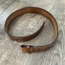 Vintage Justin Western Belt From Libertyville Saddle Shop Size 34
