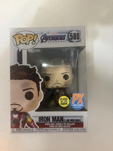 Funko Pop! Iron Man Avengers Endgame Glow PX Previews Exclusive #580