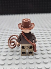 LEGO Indiana Jones Minifigure with Whip & Satchel 7627 Used Loose Retired