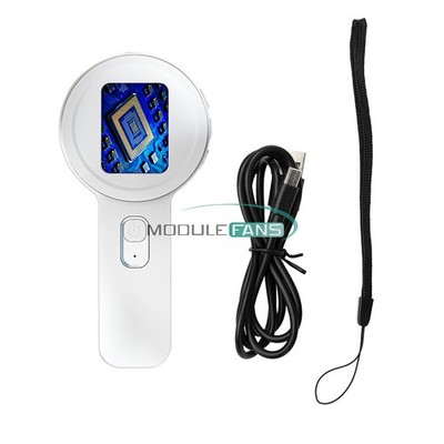 Handheld Magnifier Glass 20X Magnifying Jeweler Loupe Type C Digital Microscope