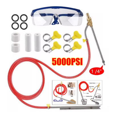 #ad Pressure Washer Sandblasting Kit 5000 PSI Wet Sandblaster Attachment Power $32.98