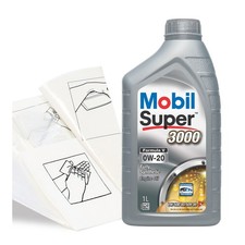 Image of Engine Oil Mobil Super 3000 Formula V 0w-20 1 LITRE 1L plus Top-up Kit